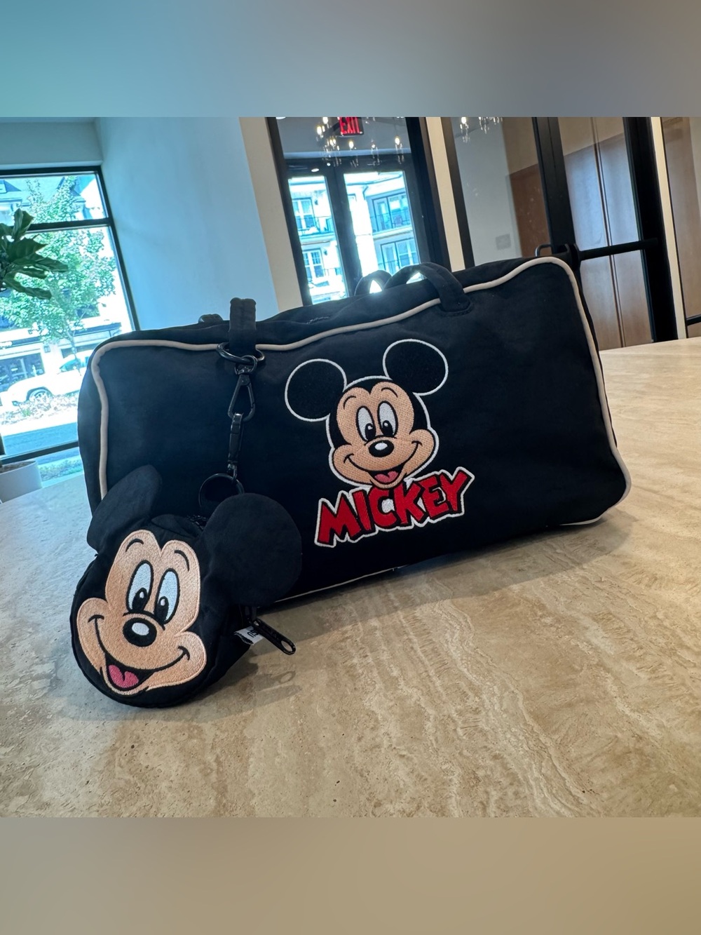 Disney x BAGGU Mickey Mouse Bowler Bag + Mickey Charm
